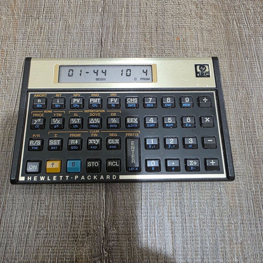Vintage HP 12C Calculator Made in USA – Tested Working Vintage Hewlett-Packard